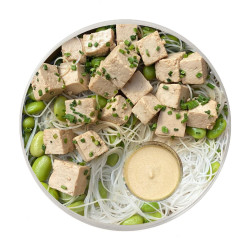 Tofu Marinado con Salsa Satay